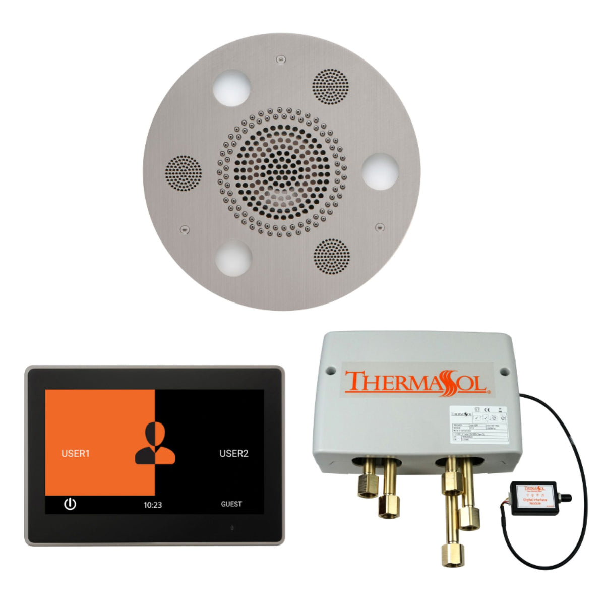 ThermaSol Wellness Shower Package with 10" ThermaTouch Round WSP10R
