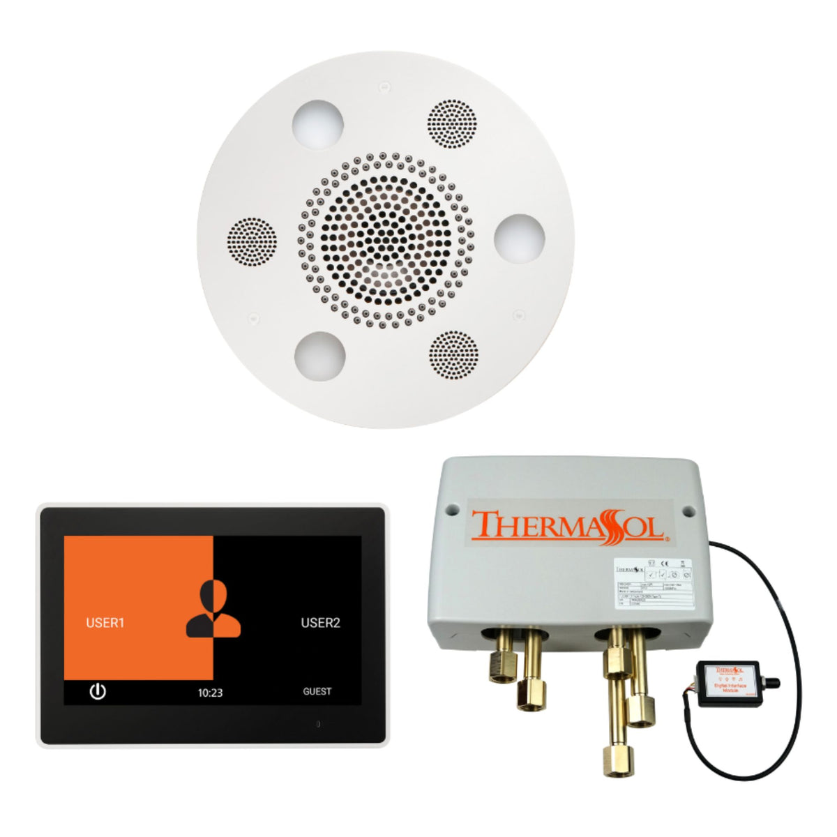 ThermaSol Wellness Shower Package with 10" ThermaTouch Round WSP10R