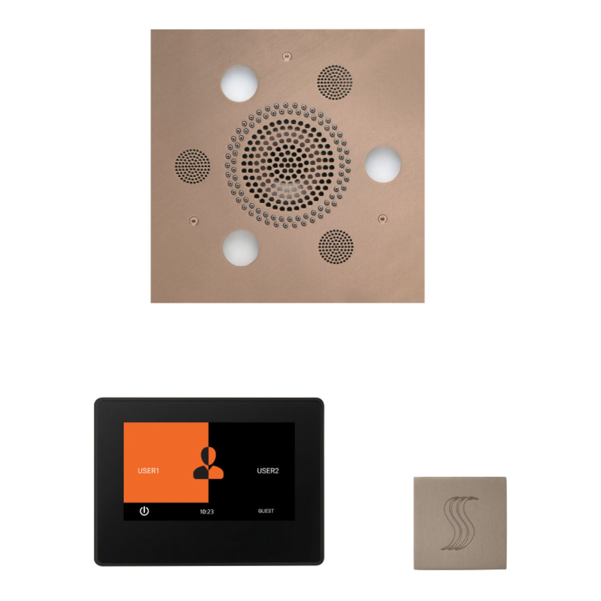 ThermaSol Wellness Steam Package with 7" ThermaTouch Square WSTP7S