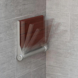 ThermaSol Bamboo Folding Wall-Mount Shower Seat SEAT-S-GR