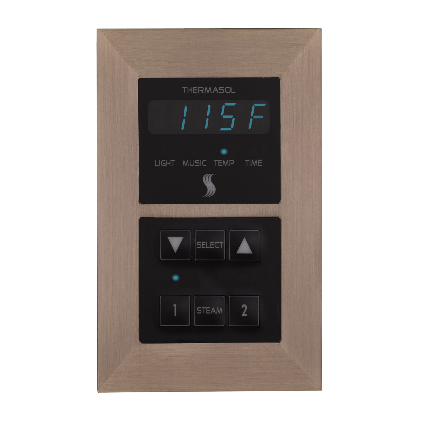 ThermaSol SEMR Modern Recessed 5.6" Digital Signature Series Steam Shower Control