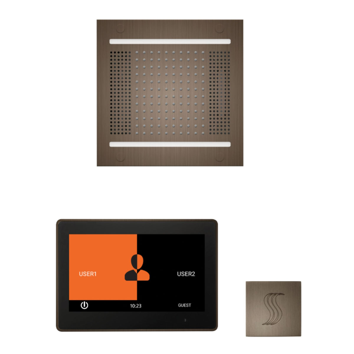 ThermaSol Wellness Hydrovive14 Steam Package with 10" ThermaTouch Square WH14STP10S