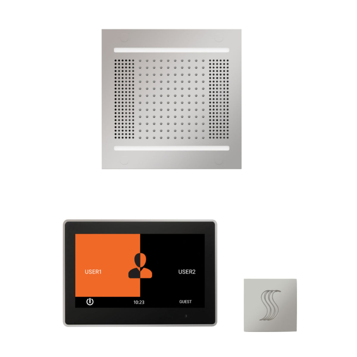 ThermaSol Wellness Hydrovive14 Steam Package with 10" ThermaTouch Square WH14STP10S