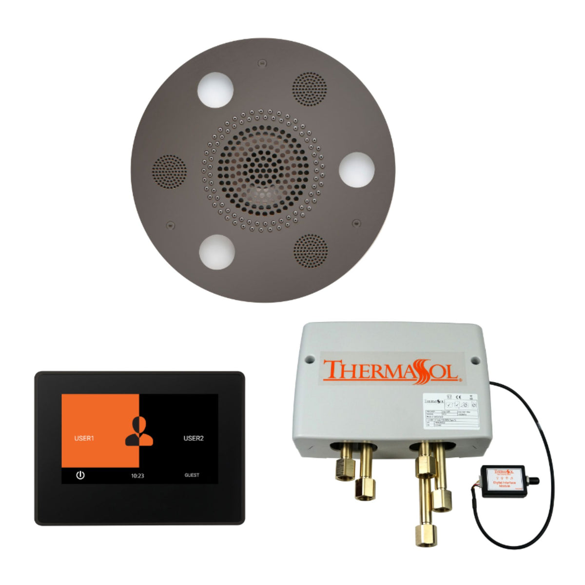 ThermaSol Wellness Shower Package with 7" ThermaTouch Round WSP7R