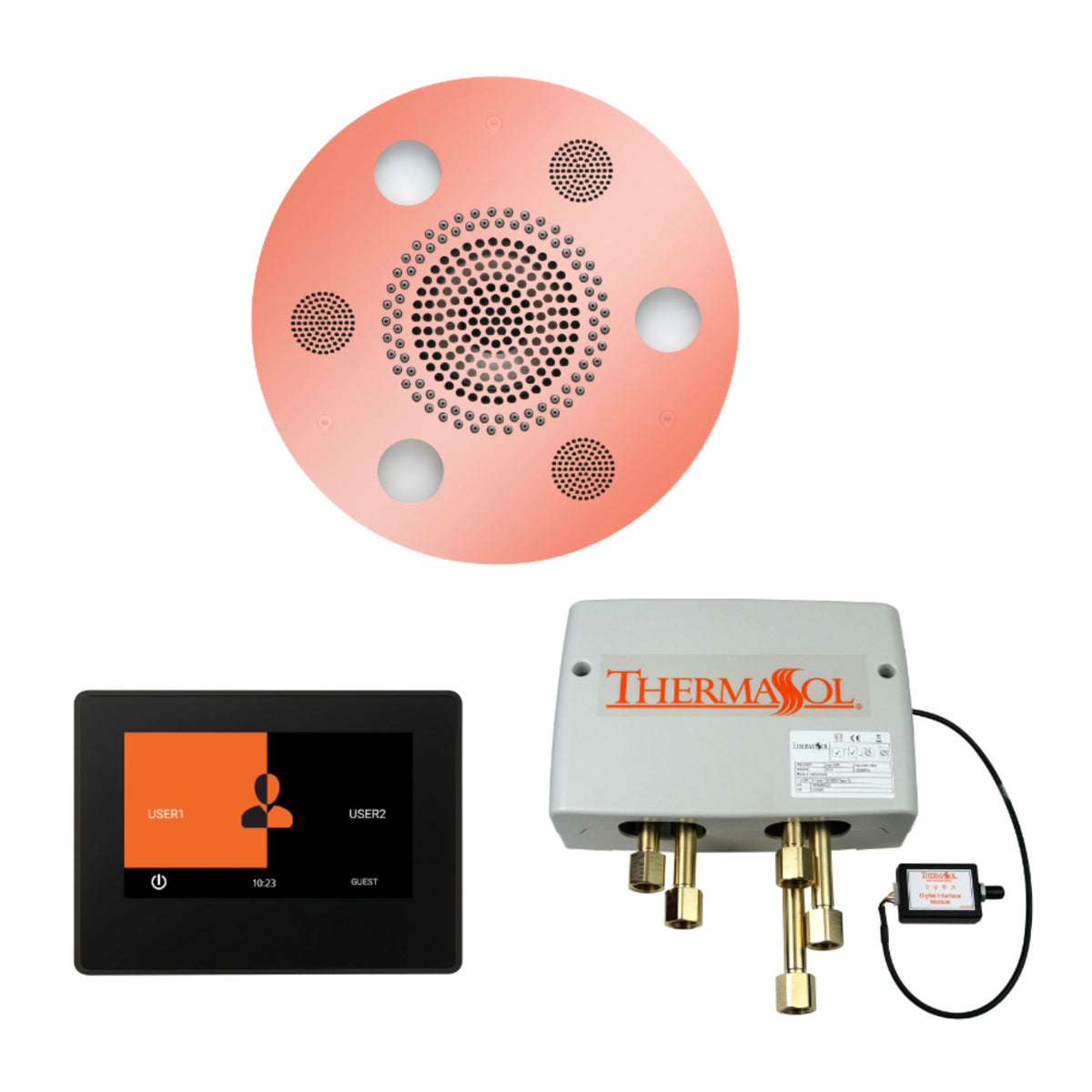 ThermaSol Wellness Shower Package with 7" ThermaTouch Round WSP7R