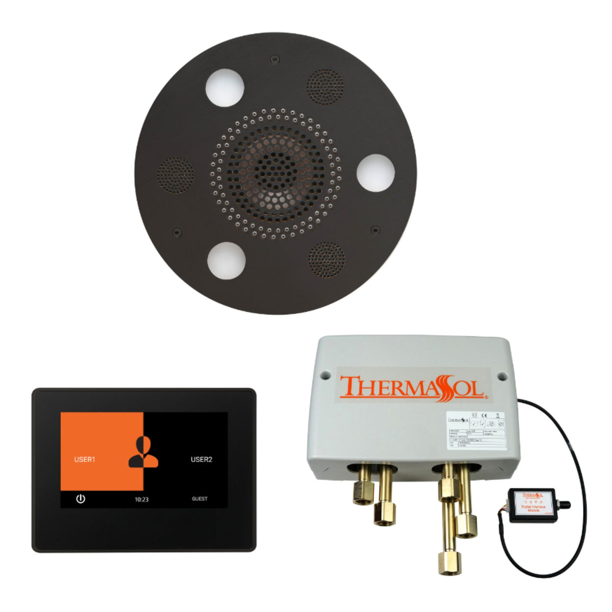 ThermaSol Wellness Shower Package with 7" ThermaTouch Round WSP7R