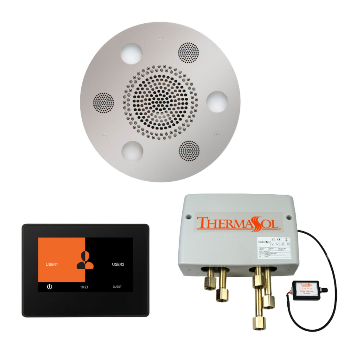 ThermaSol Wellness Shower Package with 7" ThermaTouch Round WSP7R