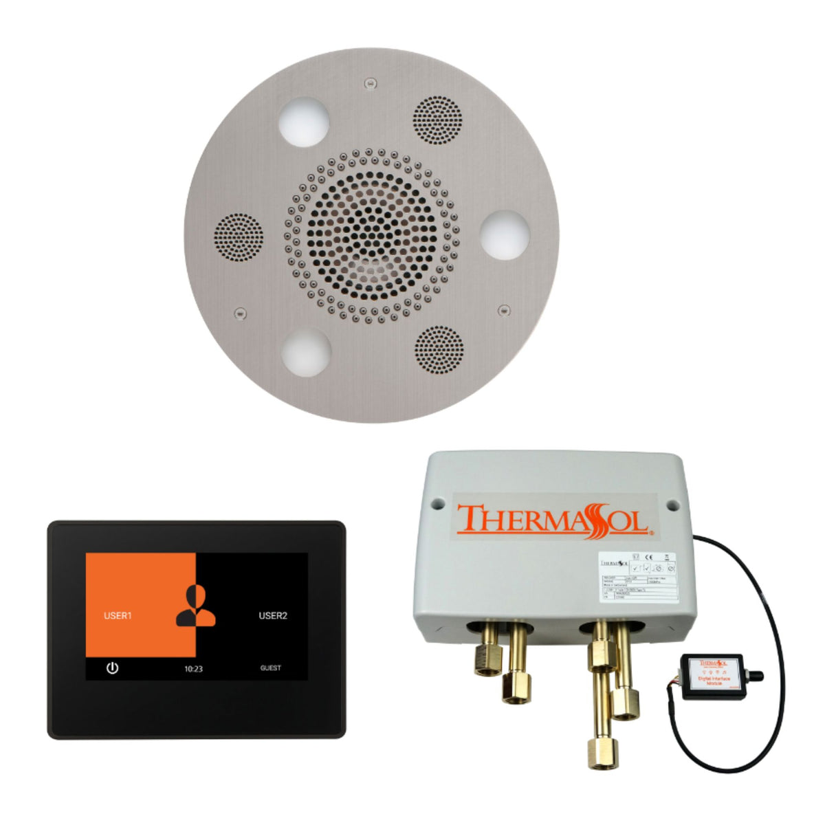 ThermaSol Wellness Shower Package with 7" ThermaTouch Round WSP7R