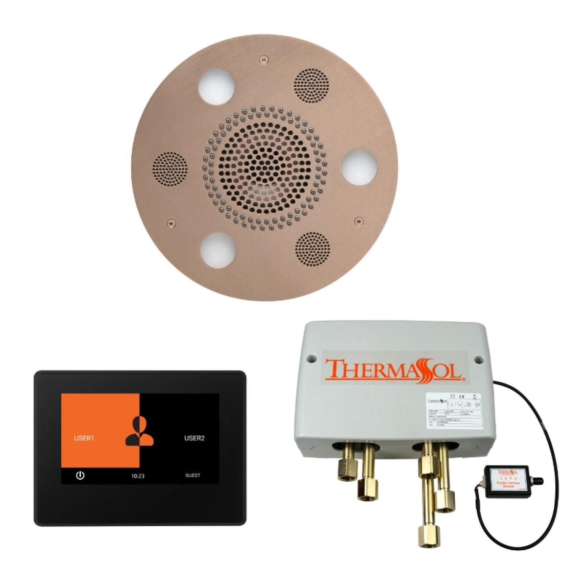 ThermaSol Wellness Shower Package with 7" ThermaTouch Round WSP7R