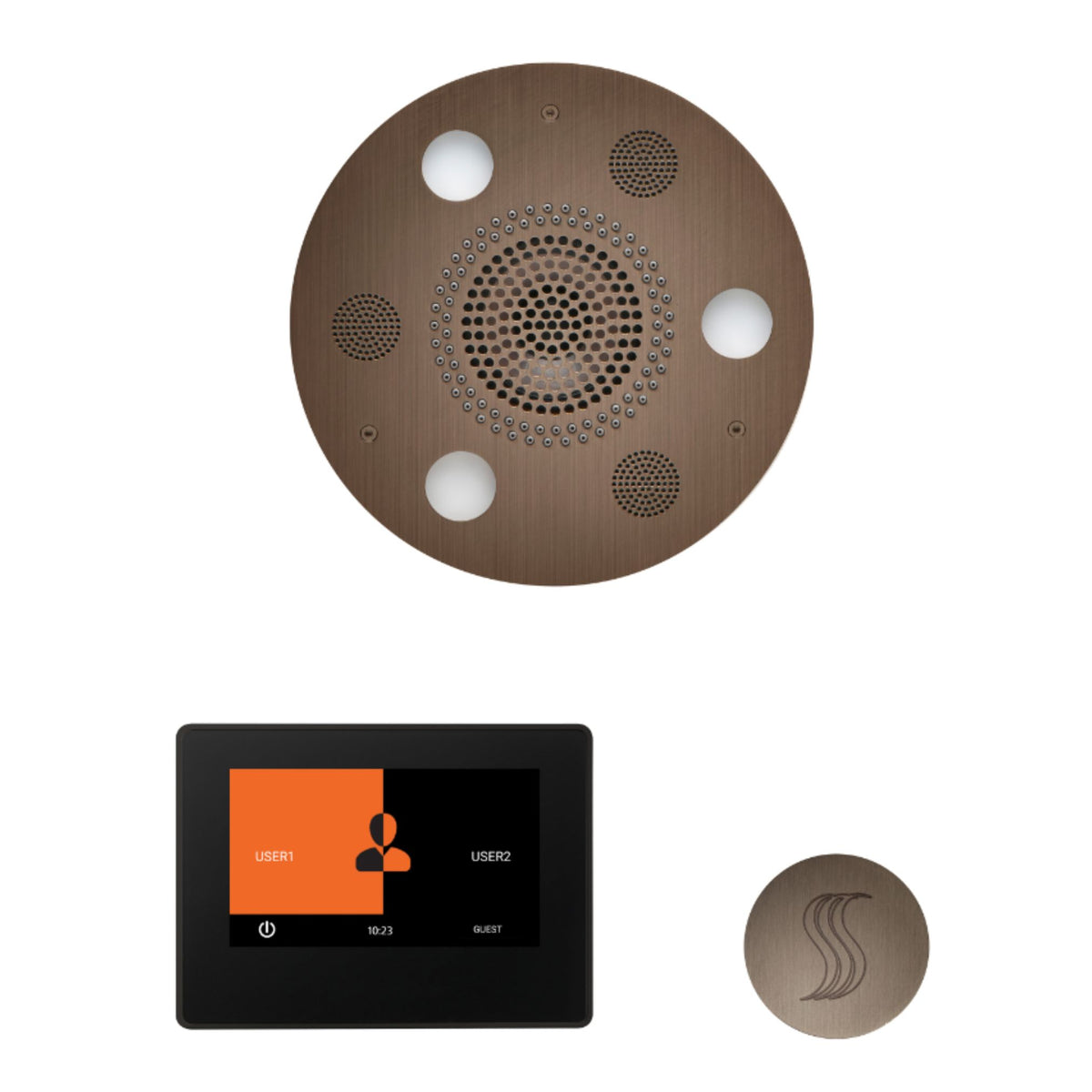 ThermaSol Wellness Steam Package with 7 Inch ThermaTouch Round WSTP7R