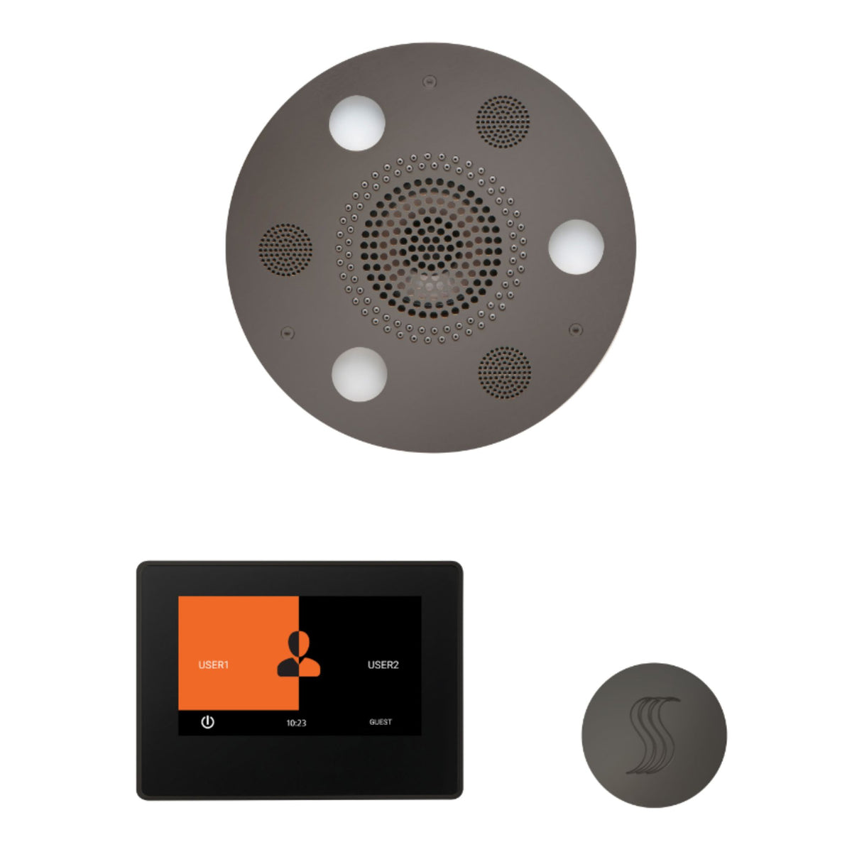 ThermaSol Wellness Steam Package with 7 Inch ThermaTouch Round WSTP7R