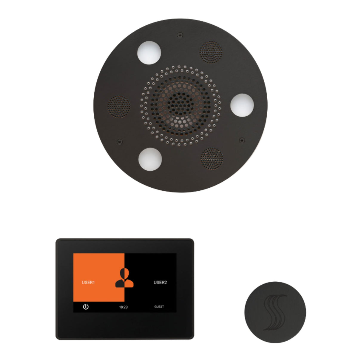 ThermaSol Wellness Steam Package with 7 Inch ThermaTouch Round WSTP7R