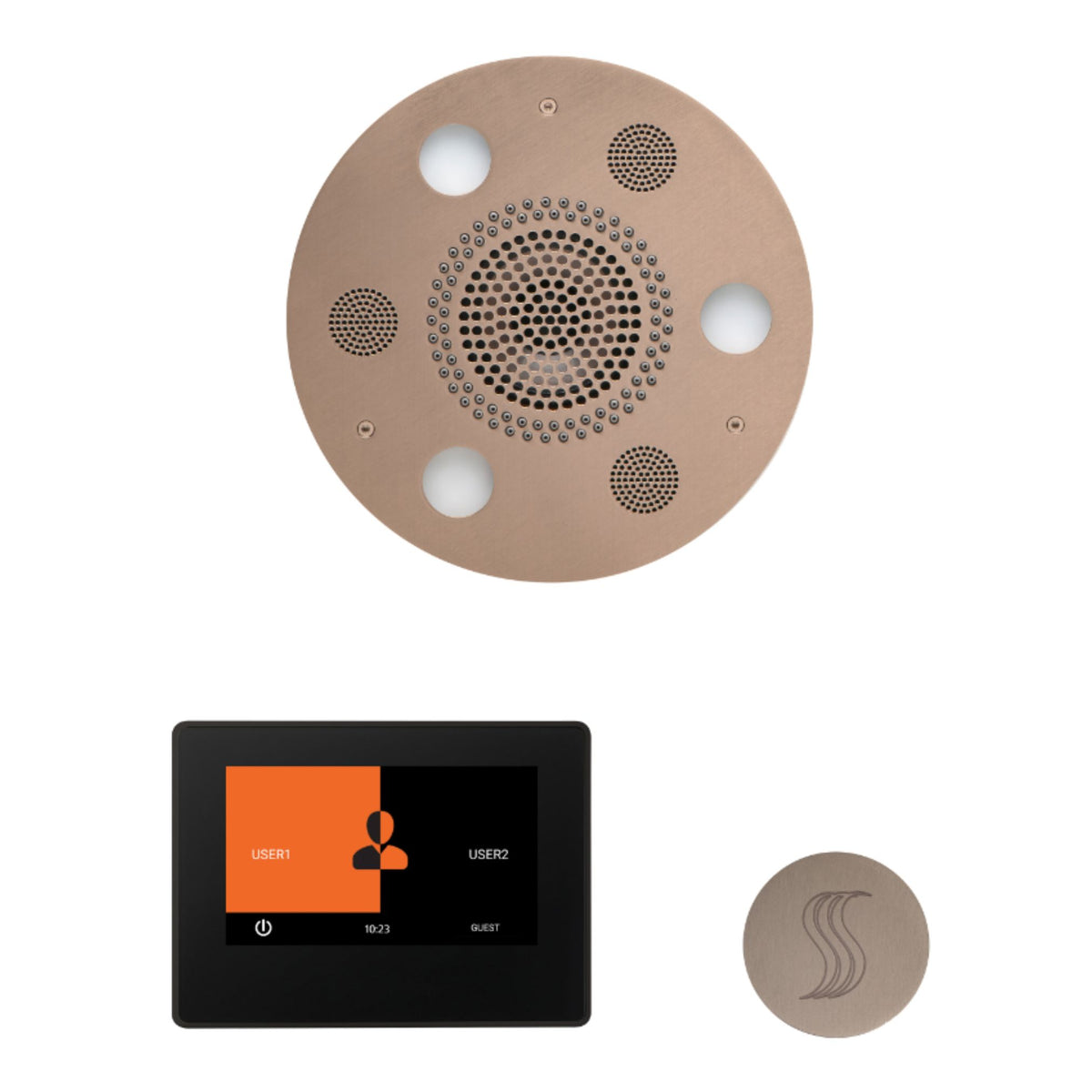 ThermaSol Wellness Steam Package with 7 Inch ThermaTouch Round WSTP7R