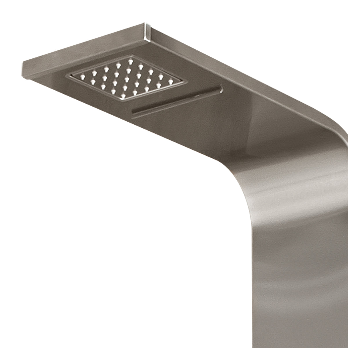 PULSE ShowerSpas Matte Brushed Stainless Steel Shower Panel - Waimea ShowerSpa 1034