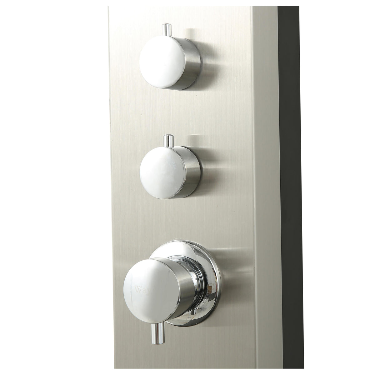 Wayime 85" Free-Standing Brushed Stainless Steel&Aluminum Tank Composed Outdoor Solar Shower(Only Available for USA) CB-009