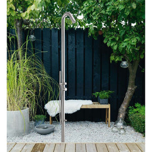 Wayime 91" Separable&Composable Free-Standing Brushed Stainless Steel 304 Spary Outdoor Shower with DOE Certificate CB-017
