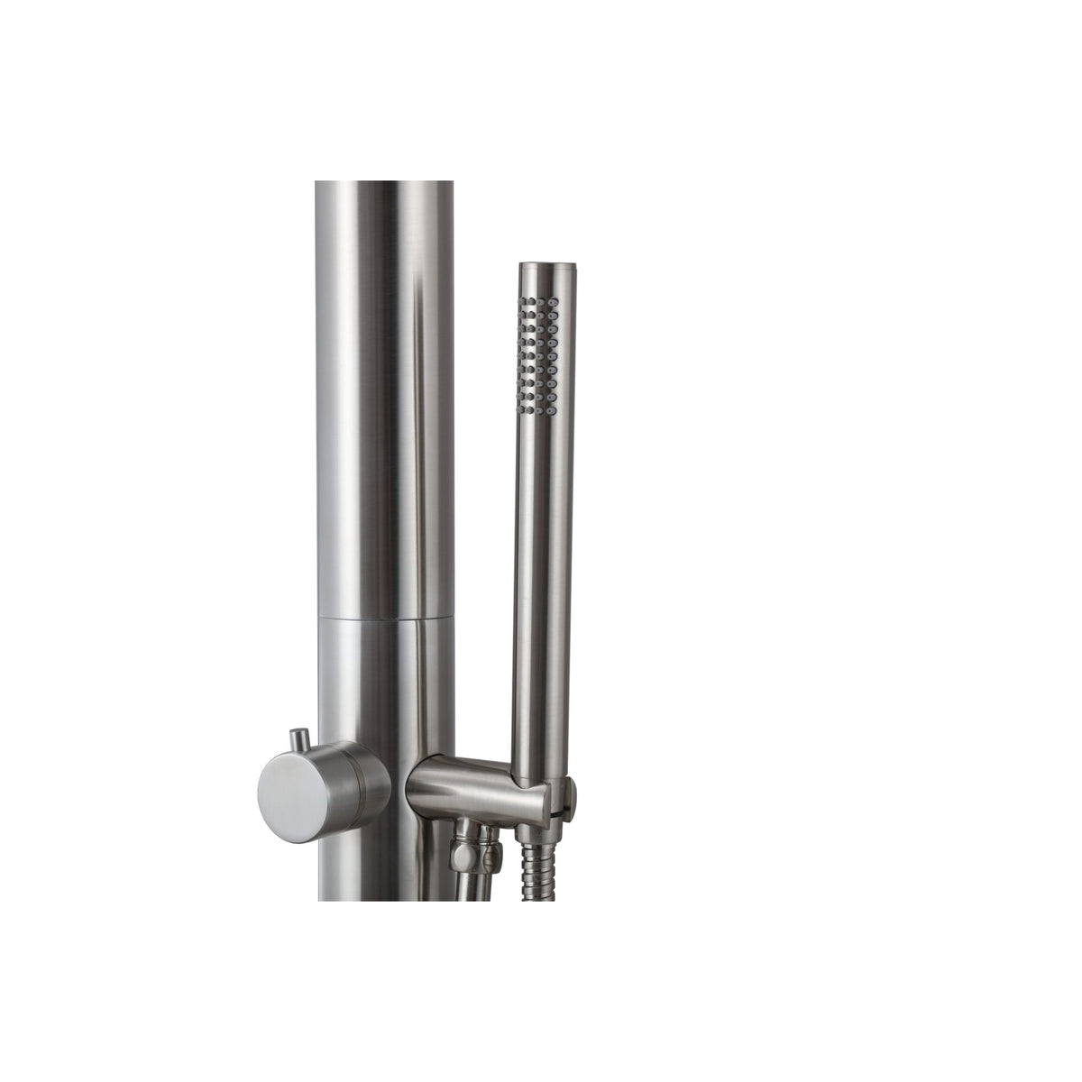 Wayime 91" Separable&Composable Free-Standing Brushed Stainless Steel 304 Spary Outdoor Shower with DOE Certificate CB-017