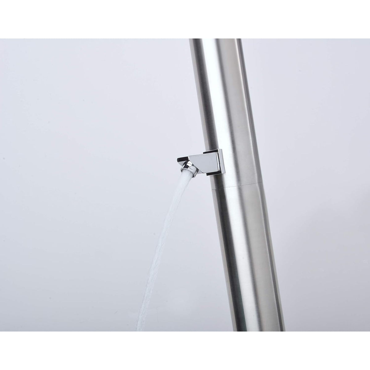 Wayime 85" Separable & Composable Free-Standing Brushed Stainless Steel 304 Waterfall Outdoor Shower with DOE Certificate