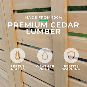 Yardistry 10' Meridian Privacy Wall YM11811COM