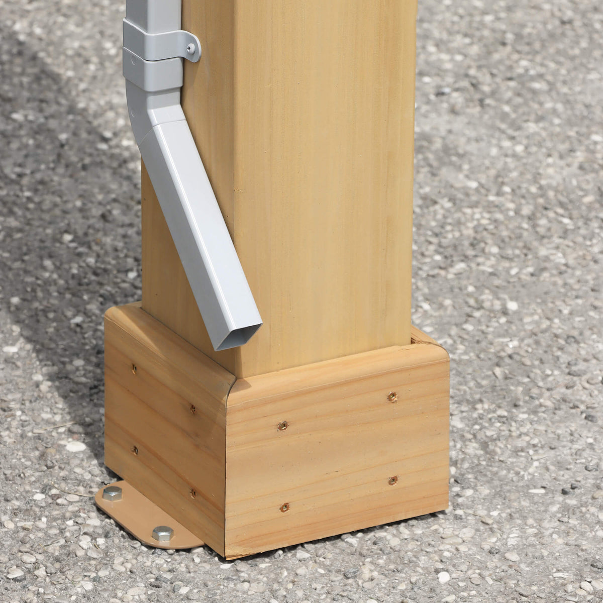 Yardistry 10' x 12' Meridian Wooden Louvered Pergola YM11832COM