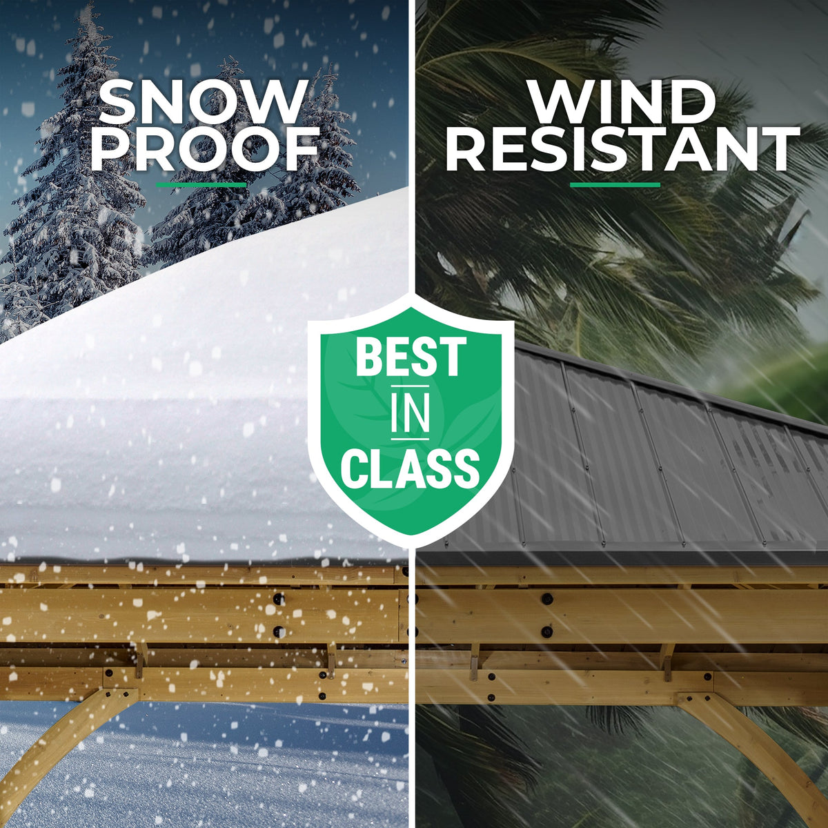 Yardistry 11' x 13' Meridian Gazebo YM11912COM