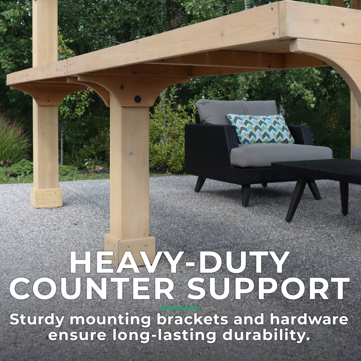 Yardistry 12' Meridian Bar Counter YM11803COM