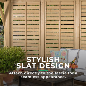 Yardistry 12' Meridian Privacy Wall YM11804COM