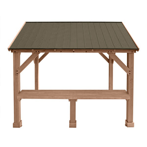 Yardistry 12' Pavilion Wood Counter YM12520