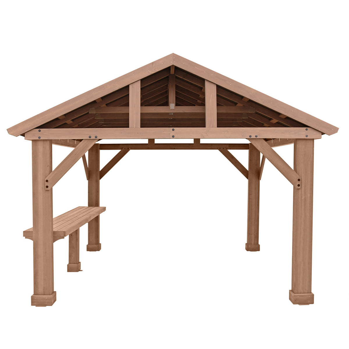 Yardistry 12' Pavilion Wood Counter YM12520