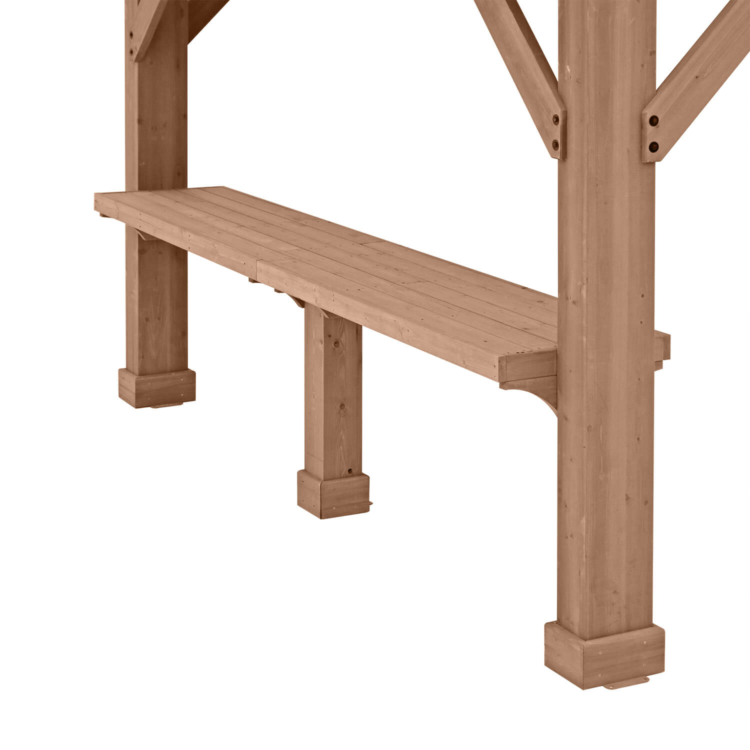 Yardistry 12' Pavilion Wood Counter YM12520