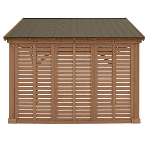 Yardistry 12' Pavilion Wood Privacy Wall YM12521