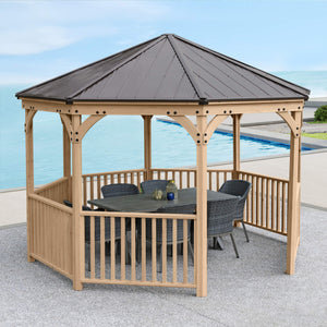 Yardistry 12' Meridian Octagon Gazebo YM11924COM