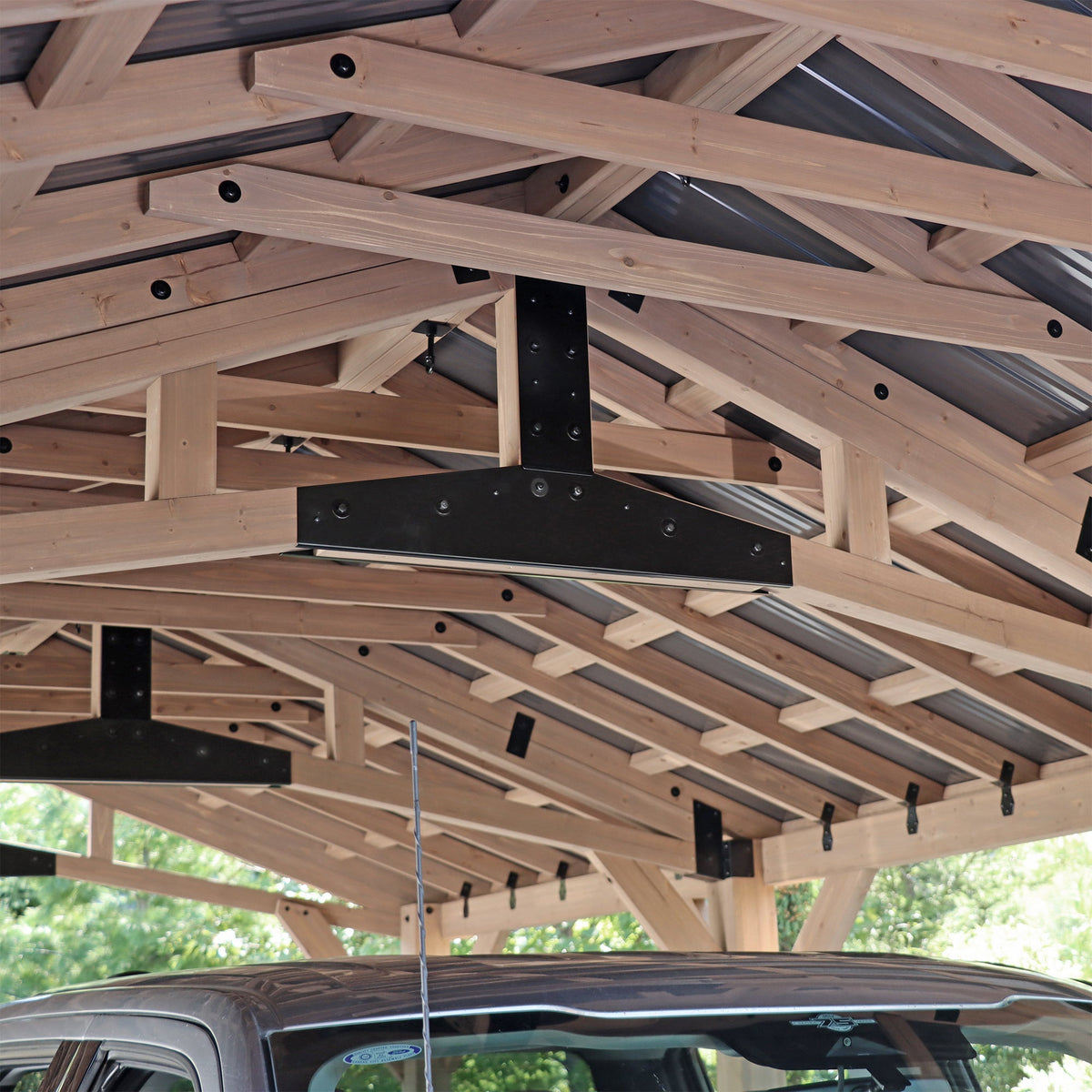 Yardistry 14' x 25' Carport Pavilion YM12870COM