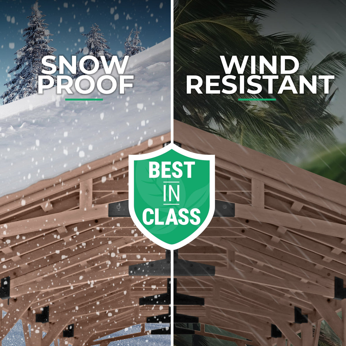 Yardistry 14' x 25' Carport Pavilion YM12870COM