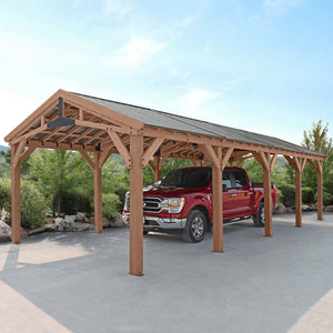 Yardistry 14' x 34' Carport Pavilion YM12871COM