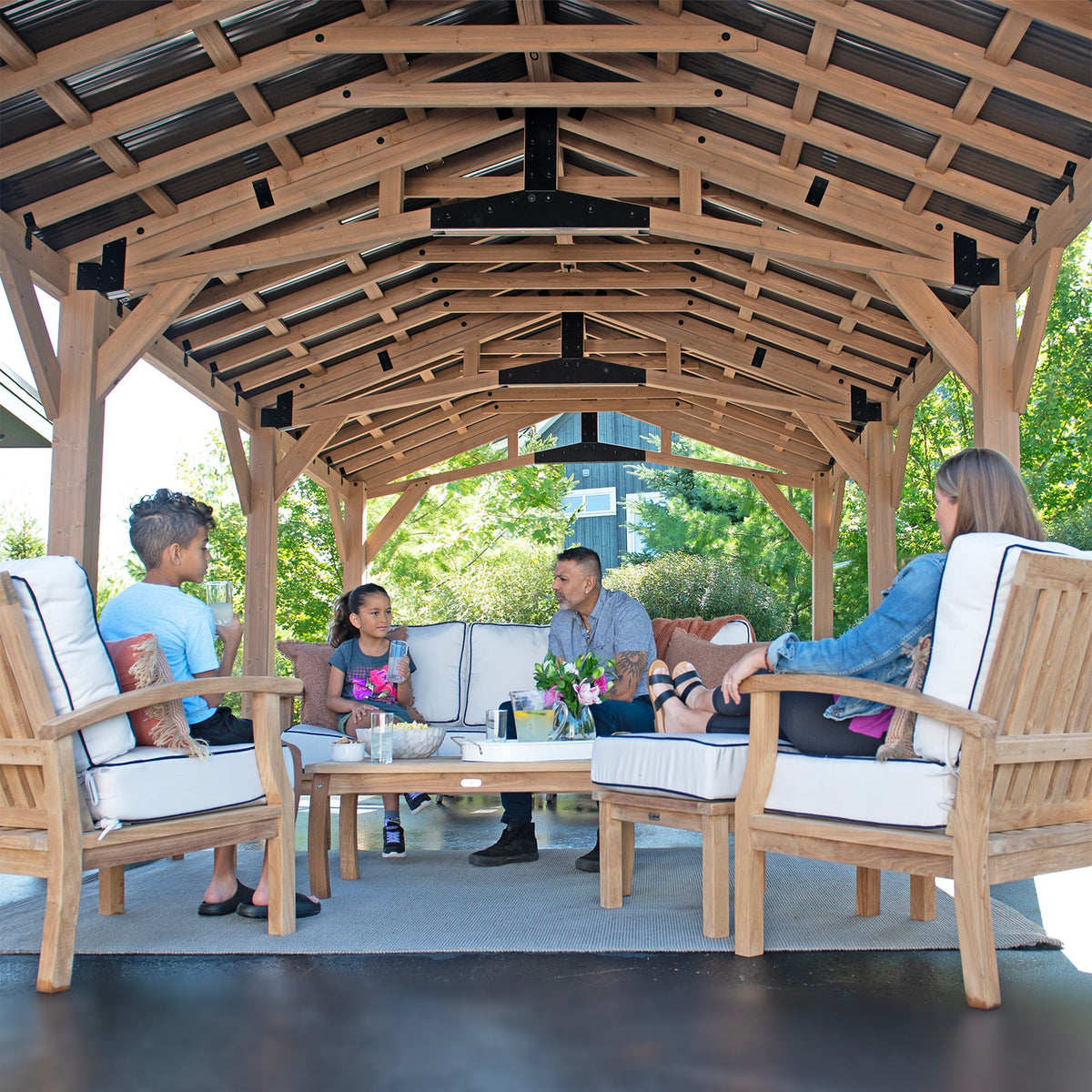 Yardistry 14' x 34' Carport Pavilion YM12871COM