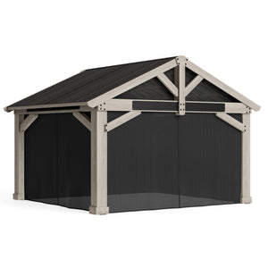 Yardistry 16' x 14' Timber Frame Pavilion Mosquito Mesh Kit YM12928COM