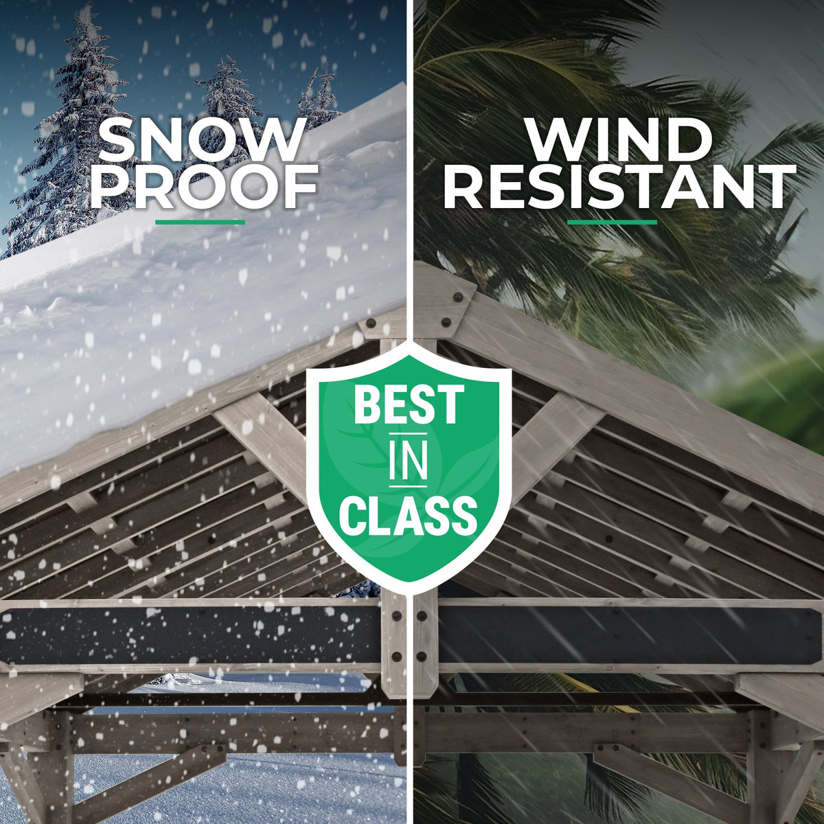 Yardistry 16 x 14 Timber Frame Pavilion YM12904COM