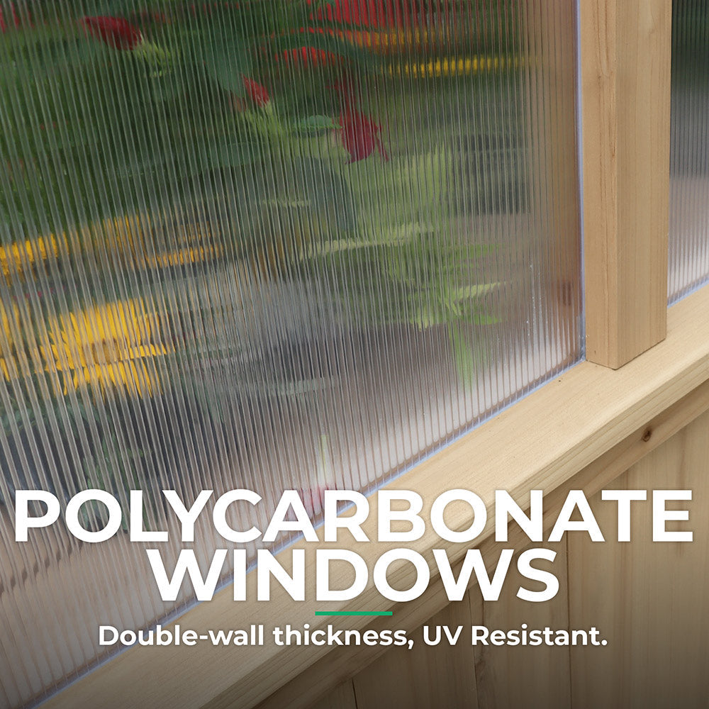 Yardistry 6.7' x 6.0' Meridian Greenhouse YM11947COM