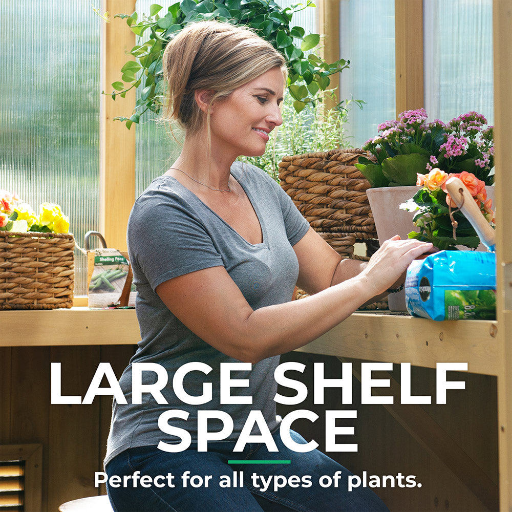 Yardistry 6.7' x 6.0' Meridian Greenhouse YM11947COM