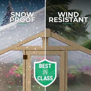 Yardistry 6.7' x 6.0' Meridian Greenhouse YM11947COM