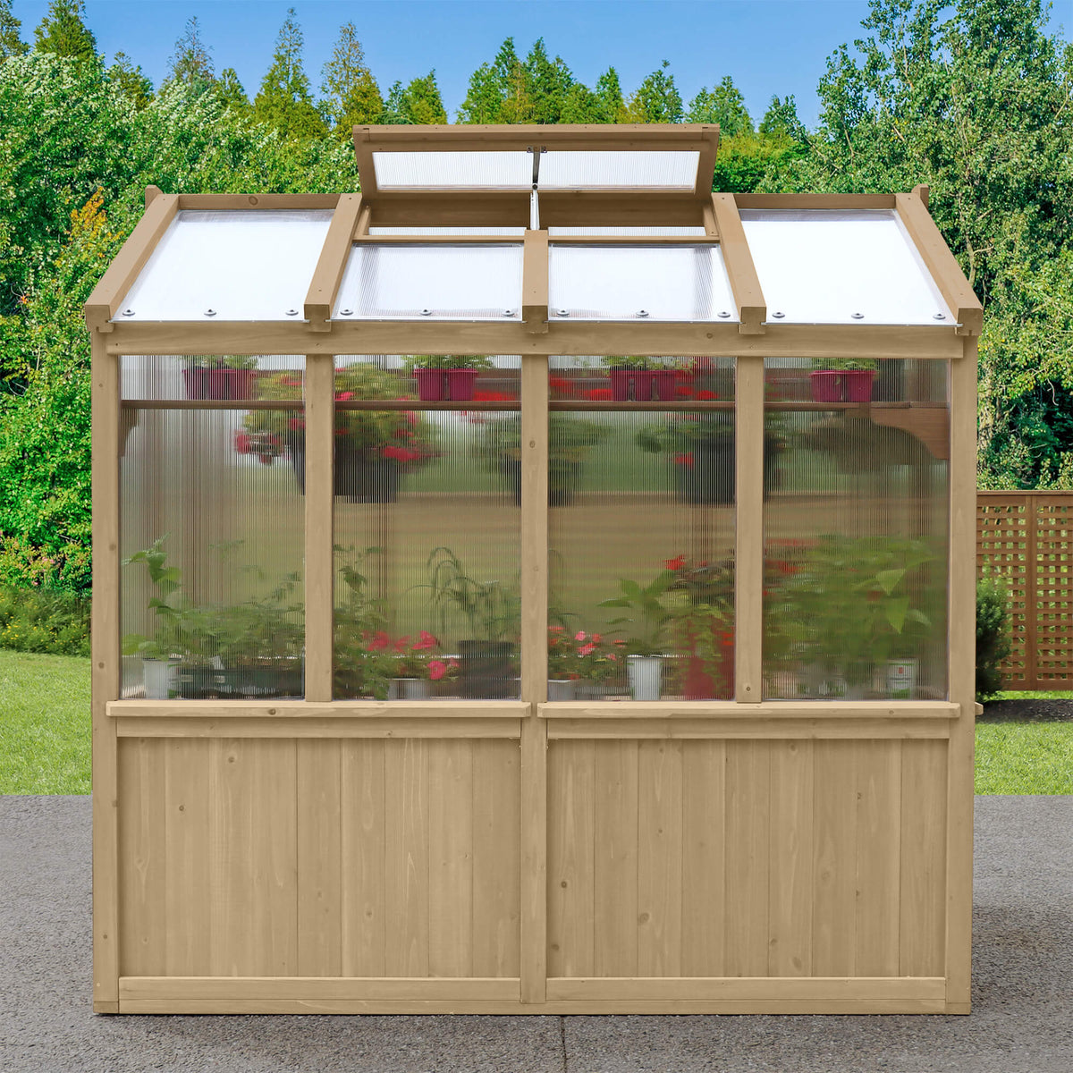 Yardistry 6.7' x 7.8' Meridian Greenhouse YM11945COM