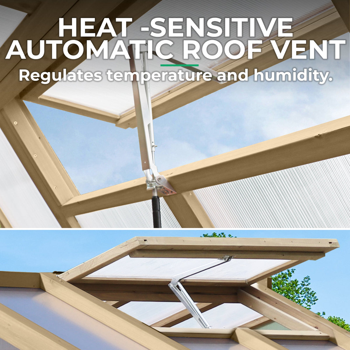 Yardistry 6.7' x 7.8' Meridian Greenhouse YM11945COM