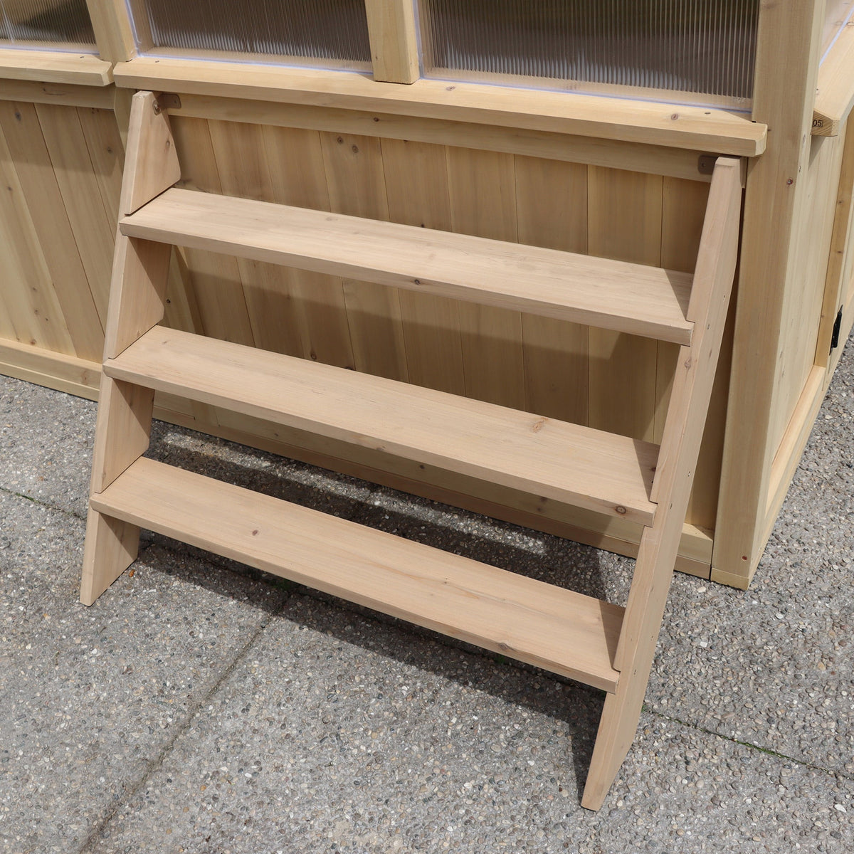 Yardistry Greenhouse 3 - Tier Wooden Plant Stand YM11815COM