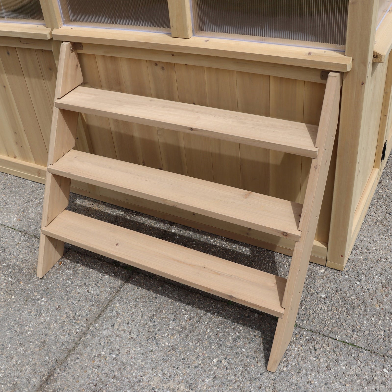 Yardistry Greenhouse 3 - Tier Wooden Plant Stand YM11815COM