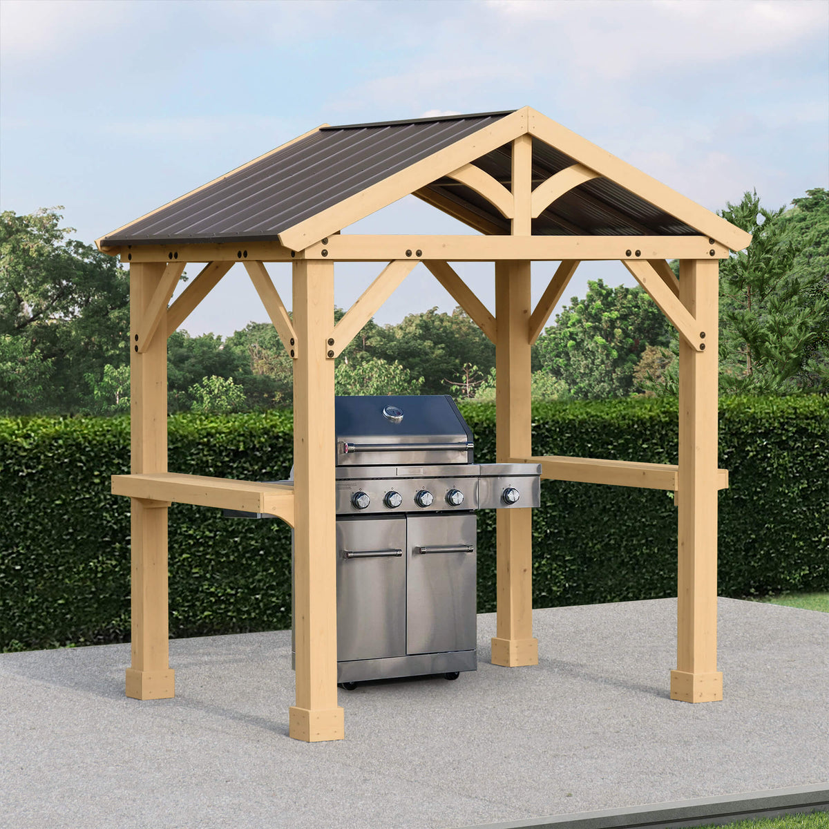 Yardistry Meridian Grilling Pavilion YM11931COM