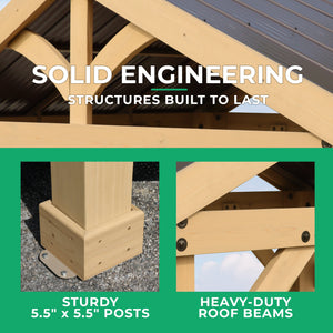 Yardistry Meridian Grilling Pavilion YM11931COM