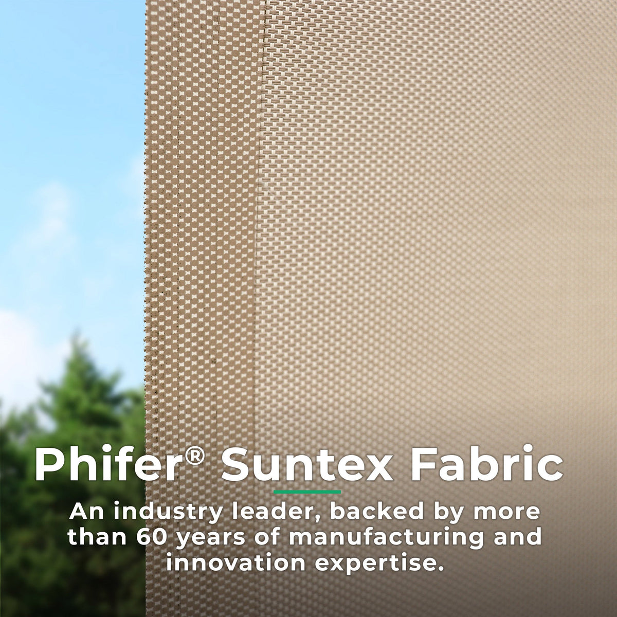 Yardistry Outdoor Roller Shade 7.5' x 7.5' YM12727COM