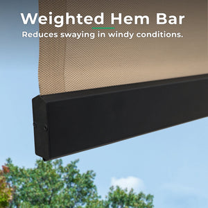 Yardistry Outdoor Roller Shade 7.5' x 7.5' YM12727COM