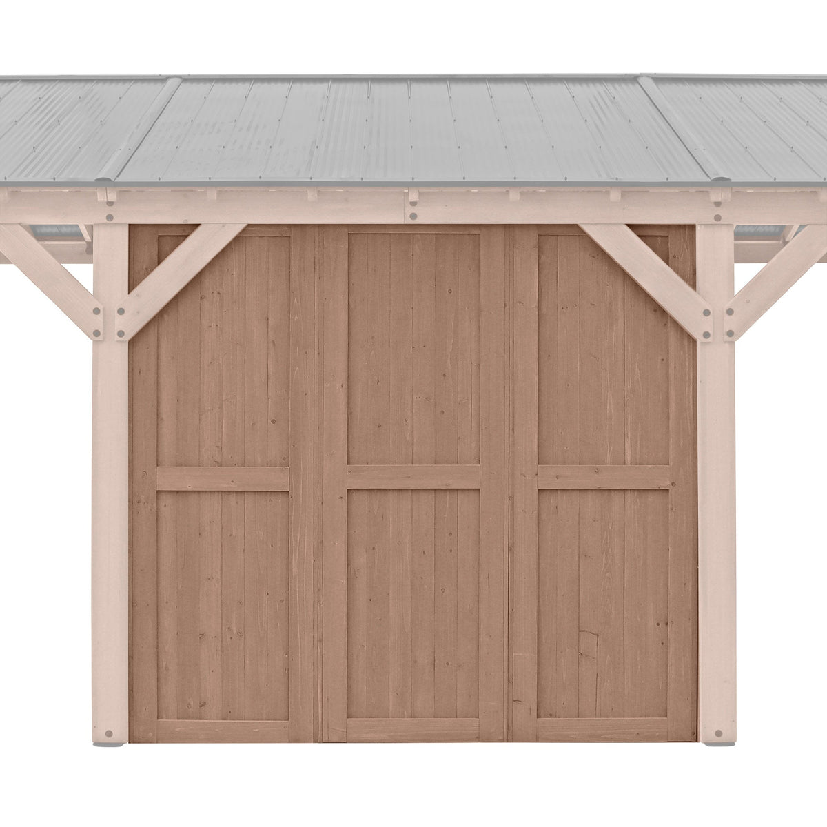 Yardistry Privacy Wall for Carport Pavilion YM12728COM